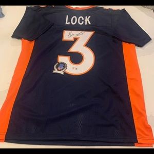Drew Lock Authentic Signed Jersey- XL